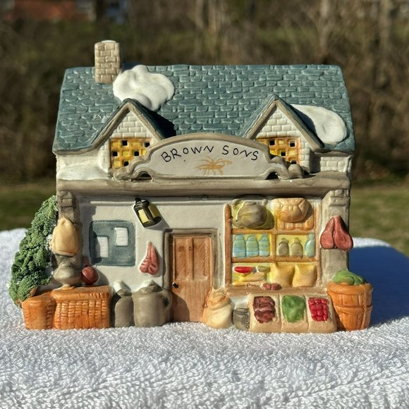 Lemax Dickensvale Brown & Son's Christmas Village Lighted Building from 1991 - Picture 7 of 11